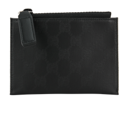 Gucci GG Zip Around Wallet, Canvas, Black, 534563, DB/B, 3*